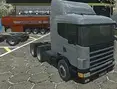 18 Wheeler Truck Driving Cargo