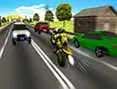 Autobahn Motorradrennfahrer