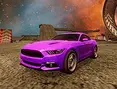 Crazy Car Stunts in Moon Cosmic Arena