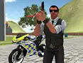 Police Chase Motorbike Driver