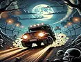 Racing Car Destroying Zombie