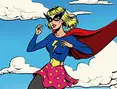 Superheldin Retro Design